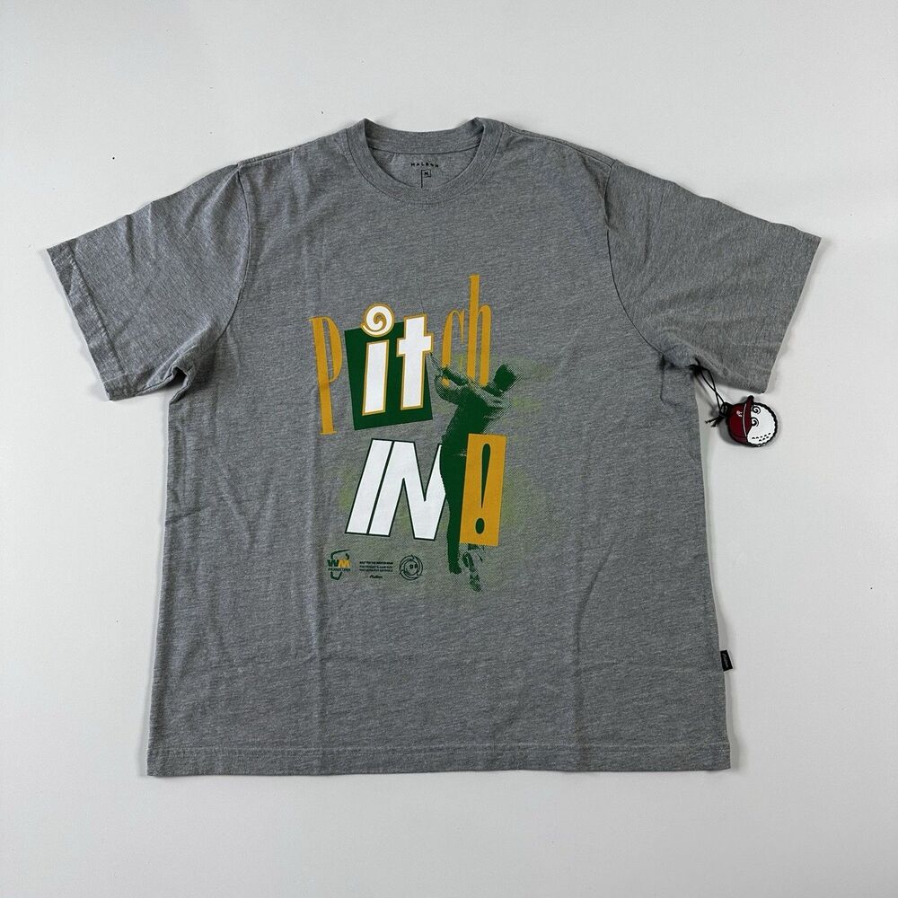 Malbon x Waste Managment Pitch In T-Shirt Men's M Heather Gray